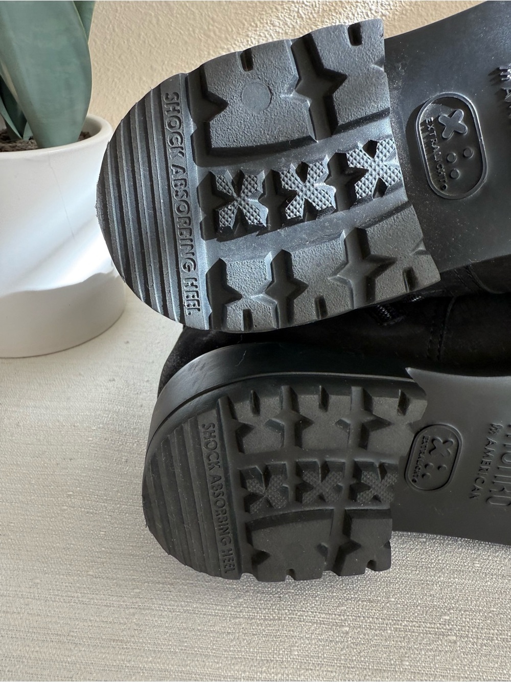 Munro Black Lace-Up Ankle Boots with Buckle Accent - Picture 11 of 13